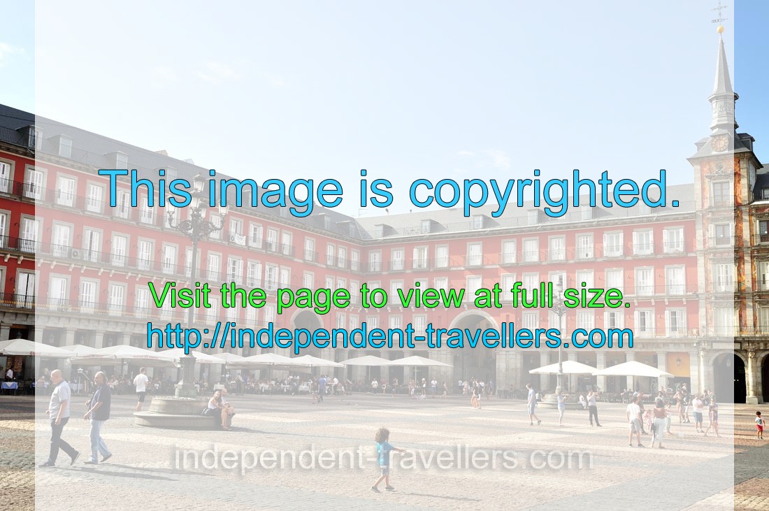 The Plaza Mayor is a central square in the city of Madrid