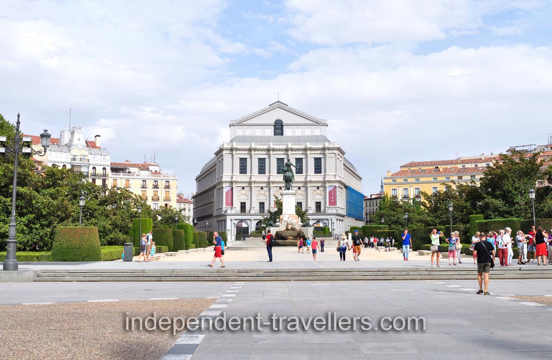 Plaza de Oriente is a square in the historic centre of Madrid
