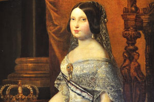 Isabella II “1830-1904” by Germán Hernández Amores “1847” (oil on canvas)