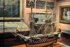 Model of the Santisima Trinidad ship with 136 cannons “1805” by Felix Moreno Sorli