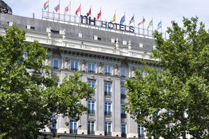 The facade of NH Hotels