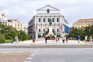 Plaza de Oriente is a square in the historic centre of Madrid