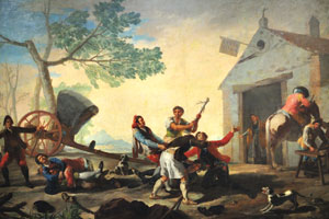 A Fight at the Venta Nueva by Francisco Goya