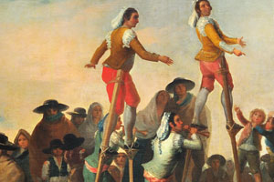 Stilts by Francisco Goya