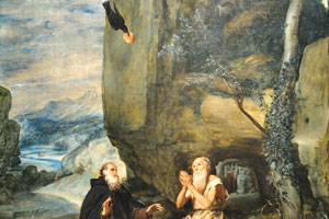 Saint Anthony Abbot and Saint Paul the Hermit by Diego Rodríguez de Silva y Velázquez