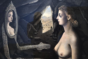 Woman in the Mirror “1936” by Paul Delvaux