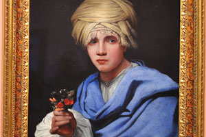 Boy in a Turban Holding a Nosegay “1658-1661” by Michiel Sweerts