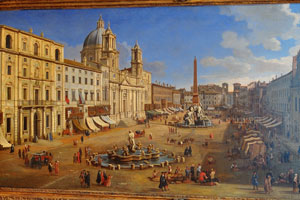 Piazza Navona in Rome “1699” by Gaspar van Wittel