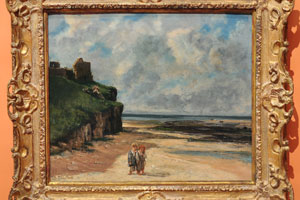The Beach at Saint-Aubin-sur-Mer “1867” by Gustave Courbet