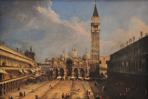 The Piazza San Marco in Venice “1723-1724” by Canaletto (Giovanni Antonio Canal)