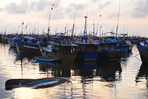 Beruwala Harbour as it looks early in the morning