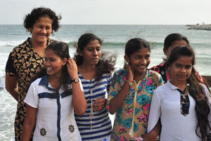 There is a huge amount of smiles on Galle Face