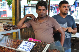Dried fruits are available at FOSE fruit & vegetable market