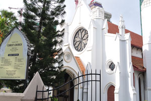 The facade of Christ Church anglican church
