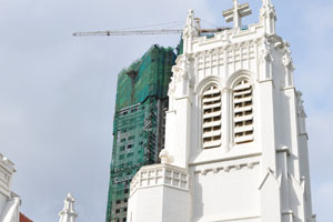 This tower belongs to Christ Church “Galle Face” anglican church