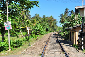 This railway track connects Colombo to Matara