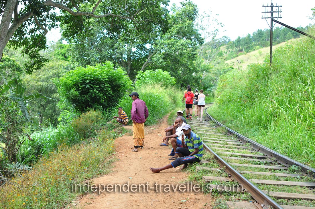 Trains do come along every few hours so move as far out of the railway track when they passing by