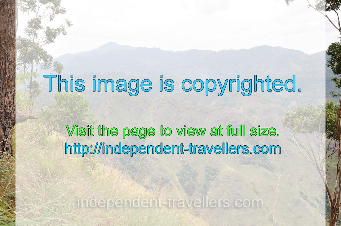 Little Adam's Peak as seen from Rawana Ella Forest Monastery Buddhist temple