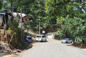Ella-Passara Road as seen in an area of The Ganz hostel