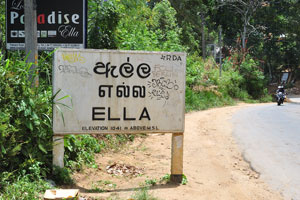 Ella road sign