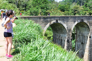 The beautiful nine arches make the bridge a very picturesque spot