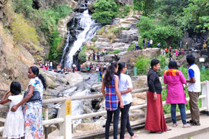Ravana Falls is a popular sightseeing attraction in Sri Lanka