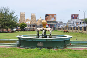 The fountain of City Town Hall