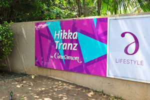 The sign board reads “Hikka Tranz by Cinnamon”