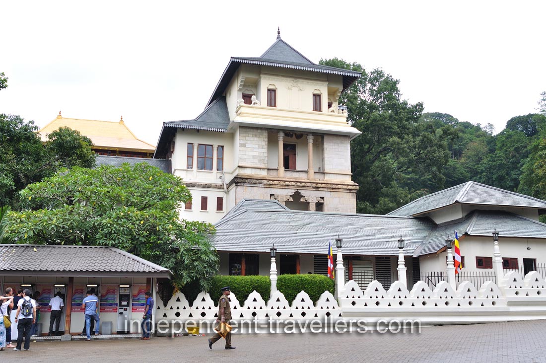 This building is located near the temple of the Sacred Tooth Relic