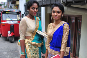 Two charming Sri Lankan girls