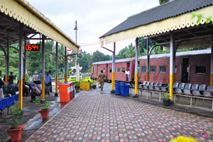 Two platforms are on Peradeniya Junction railway station
