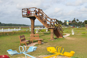 Children slides are in the park of SLAF Unit