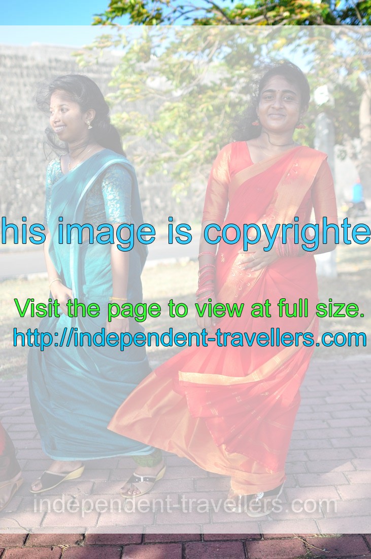 Two beautiful Sri Lankan ladies in Jaffna