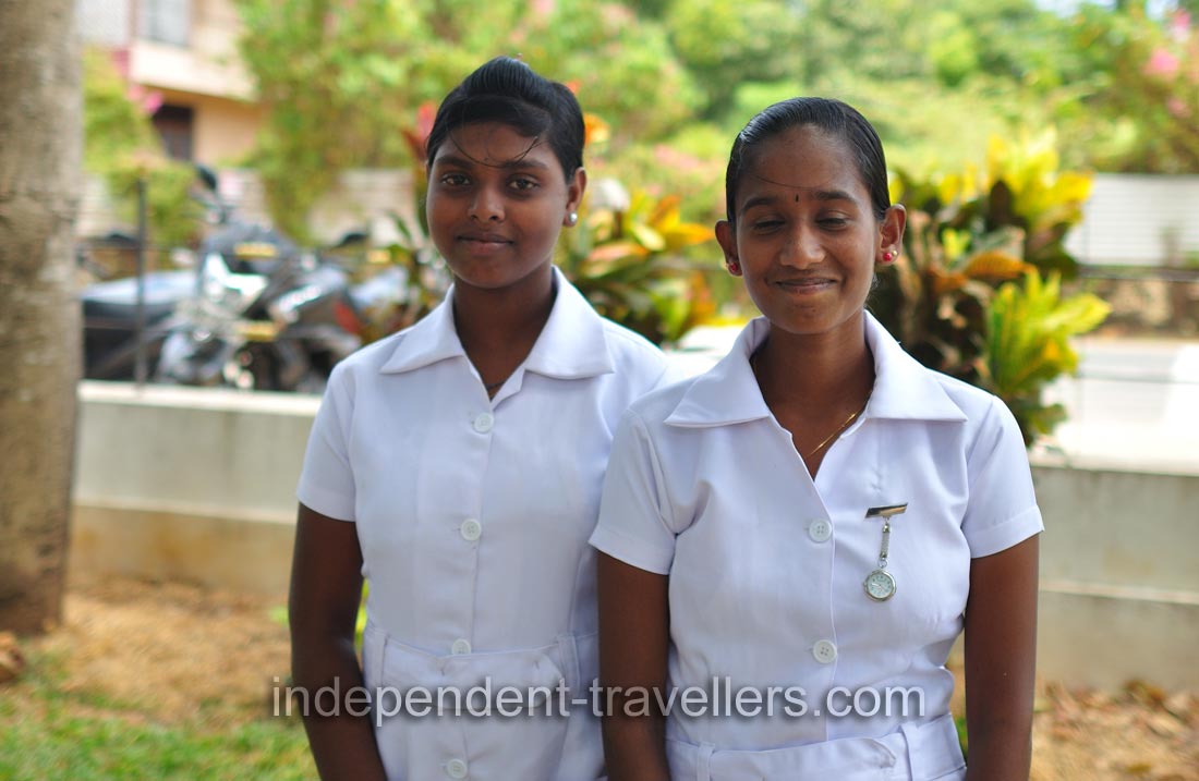 Two young girls in Jaffna