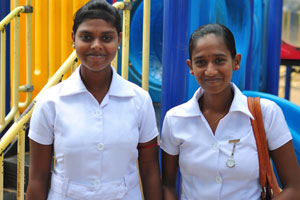 Two wonderful Sri Lankan girls in Jaffna