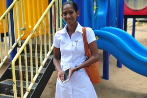An amazing Sri Lankan girl in Jaffna