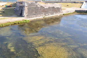 A water moat of Jaffna Fort