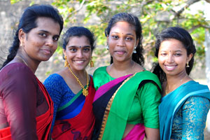 Four amazing Sri Lankan ladies in Jaffna