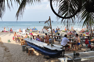 Fernando's Beach Bar is located on the beach