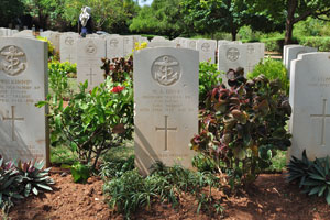 The headstone for Ordinary Seaman W.A. Dove, H.M.S. “Erebus”, age 20