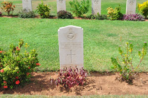 The headstone for Ldg. Aircraftman J.H. Price-Stephens, Royal Air Force, age 19