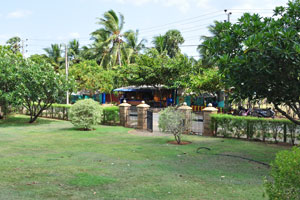 The cemetery is located on Trincomalee-Nilaveli “A6” Road