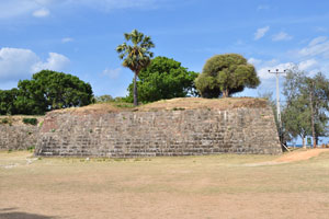 The wall of Fort Fredrick