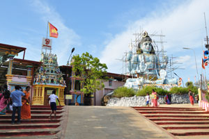 The main view of the temple