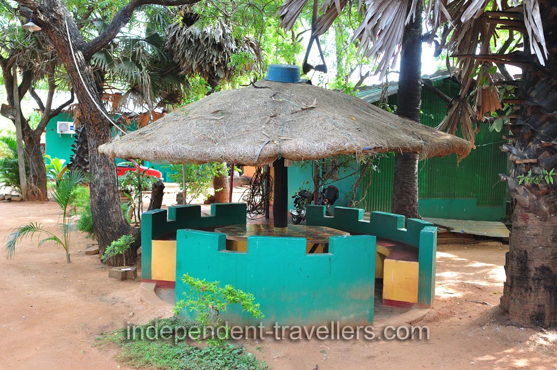 The gazebo is in Amila Guest House