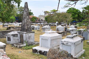 Numerous tombs of St. Stephen Cemetery