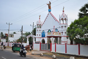 Divine Mercy Shrine catholic church as seen from Nilaveli road