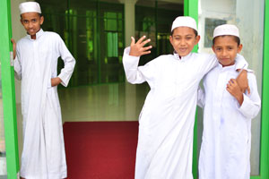 These young boys serve in Jummah Mosque