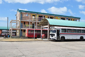 The main building of the bus station