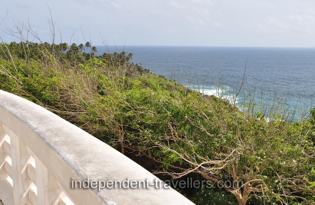 The sea as seen from Japanese Peace Pagoda